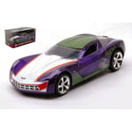 [FR] Jada Toys CHEVROLET CORVETTE STINGRAY THE JOKER 2009 PURPLE/GREEN/WHITE 1:3