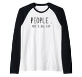 Ew People Not a Big Fan I Hate People Person Funny Introvert Raglan Baseball Tee