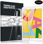 Verre Trempé Pour Ipad 10.2 2019,Ultra Clair Protection Ecran Dureté 9h Sans Bulles D'air Anti-Rayures Écran Protecteur Vitre Pour Ipad 10.2 2019 (2-Pièces)