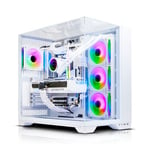 AWD-IT Vision ICE AMD Ryzen 5 7600 RTX 4070 12GB White Desktop PC for Gaming