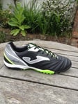 Joma Astroturf Football Trainers Mens, Boys Black Lime.