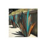 Ornement de jardin en métal plante d'agave ornement de jardin Sculpture en métal rustique statue de jardin rustique 65 cm 9 feuilles - Sollbry