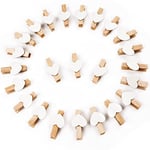 Vicloon Mini Pinces Déco,90PCS Mini Pinces à Linge en Bois,Petites Pinces à Linge en Bois pour Mariage,Noël St Valentin, Travaux Manuels,Photo Clip, Décoration de la Maison (Aimer)