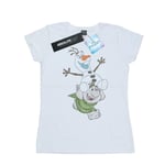 Disney Dam/Tjej Frozen Olaf And Troll T-shirt i bomull