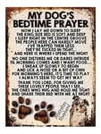 SHAWPRINT MY Dog's Bedtime Prayer Retro Style Metal TIN Sign/Plaque, Australian Shepherd, 4" x 3" Fridge Magnet