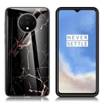 OnePlus Fantasy Marble 7T kuoret - Musta / Kulta