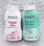 Set Pond s Magic Powder Oil Blemish Control Uv Protection Sweetie PINK + Green