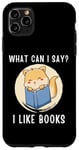 Coque pour iPhone 11 Pro Max Mignon chat kawaii chaton What Can I Say I Like Books