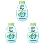 Garnier Ultra Doux Shampooing Hydratant eau de coco 300 ml (Lot de 3)