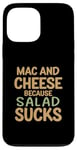 Coque pour iPhone 13 Pro Max Amateur de pâtes drôle Mac and Cheese