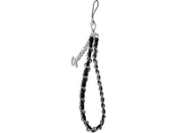 Guess Gustsassk Phone Strap Pendant Black/Black Chain Metal Logo Charm