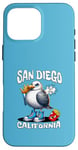 Coque pour iPhone 16 Pro Max San Diego California Seagull French Fries Souvenir drôle