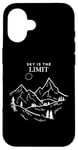 Coque pour iPhone 16 Le ciel est la limite, la grandeur du mont