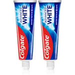 Colgate Advanced White whitening toothpaste for stains on tooth enamel 2x75 ml