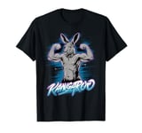 Funny kangaroo Lifting Weights Gym Workout Animal Fitness T-Shirt