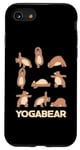 Coque pour iPhone SE (2020) / 7 / 8 YOGA OURS POSE DE L'OURS BERRY MOTIVE MÉDITATION ACRO HATHA