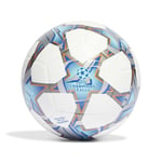 adidas Fotboll Training Champions League 2023/24 - Vit/silver/turkos, storlek Ball SZ. 3