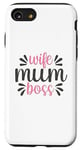 Coque pour iPhone SE (2020) / 7 / 8 Mums the Boss – Cadeau mignon pour la fête des mères