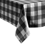 Elrene Home Fashions Farmhouse Living Nappe à Carreaux Buffalo Noir/Blanc 152,4 x 213,4 cm