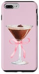 Coque pour iPhone 7 Plus/8 Plus Esthétique Rose Matrini Y2K Coquette Espresso Martini Lover