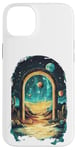 iPhone 14 Plus Cosmic Desert Portal Design for Dreamers and Stargazers Case