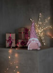 HOME Julepynt Nisse sittende H35 - rosa