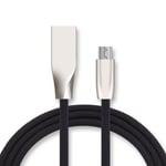 Cable Fast Charge Micro USB pour SAMSUNG Galaxy J3 2016 Smartphone Android Chargeur 1m Connecteur Recharge Rapide - NOIR