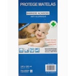 Protège Matelas 140x190+25 Cm Imperméable Et Anti Allergique (Blanc)