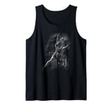 Wall Climbing Woman Rock Climbing Art Outdoor Climbing Art Tank Top