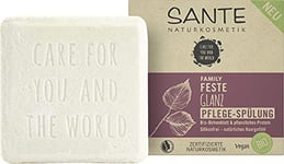 SANTE Naturkosmetik Après-shampoing ferme pour cheveux ternes et normaux Formule végétalienne avec feuilles de bouleau bio et protéines végétales - Après-shampoing brillance ferme - 1 x 60 g