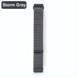 SQWK Nylon Band Watchband Smart Watch Replacement For Garmin Vivoactive 4s/4 Bracelet Wristbands Strap 18mm storm gray