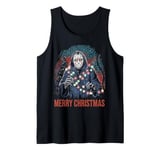 Merry Christmas Horror Fan Slasher 80s-Themed Tank Top