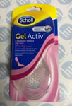 Scholl Gel Activ Extreme Heels Insoles 1Pair New