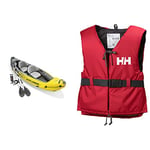 INTEX Canoë Explorer K2 Kayak pour Deux Personnes avec Rames + Pompe & Helly Hansen Sport II Buoyancy Aid Unisex Red/Ebony 70/90