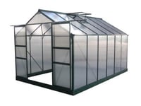 Serre jardin polycarbonate "Dahlia"  9,24 m²  Vert Sapin