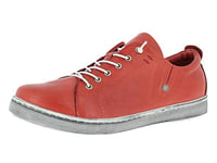 Andrea Conti 0347891 Chaussures à Lacets Femme, Pointure:38 EU, La Couleur:Rouge