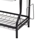 3 Tier Dish Drying Rack Drainer Pans Dishware Supplies Dish Rack Household