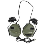 ATAIRSOFT Tactical Headset Unlimited Power intercom with Microphone Waterproof Headphones, no Noise Reduction Function (OD Green)