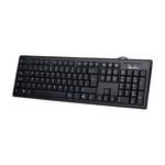 Sandberg USB Wired Office Keyboard Nord tastatur Qwerty Nordisk, svart