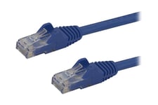 StarTech.com 2m CAT6 Ethernet Cable, 10 Gigabit Snagless RJ45 650MHz 100W PoE Patch Cord, CAT 6 10GbE UTP Network Cable w/Strain Relief, Blue, Fluke Tested/Wiring is UL Certified/TIA - Category 6 - 24AWG (N6PATC2MBL) - patch-kabel - 2 m - blå