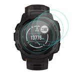 2-PACK Garmin Instinct Härdat Glas 0.2mm 9H 2.5D Transparent