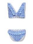 Kogmaja Frill Bikini Set Acc Blue Kids Only