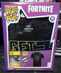 Funko Pocket Pop OMEGA Figurine & T-Shirt Fortnite Pop Tees Pack Size XL NEW