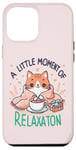 Coque pour iPhone 12 Pro Max idee cadeau citation drôle relaxation design chat kawaii