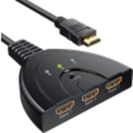 HDMI-omkopplare GANA, HDMI-omkopplare, 3 i 1 HDMI-splitter