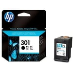 HP 301 black ink cartridge, blistered