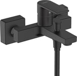 hansgrohe Vernis Shape Single lever bath mixer for exposed installation, matt black, 71450670