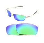 NEW POLARIZED CUSTOM GREEN LENS FOR OAKLEY SQUARE WHISKER SUNGLASSES