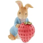 Beatrix Potter Figurine Peter Rabbit avec Une Fraise