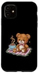 iPhone 11 Cartoon teddy bear with honey and tea Case